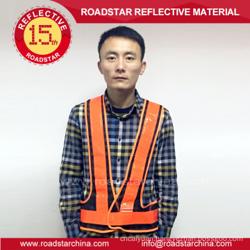 hi-vis lightweight portable safety reflective mesh vest